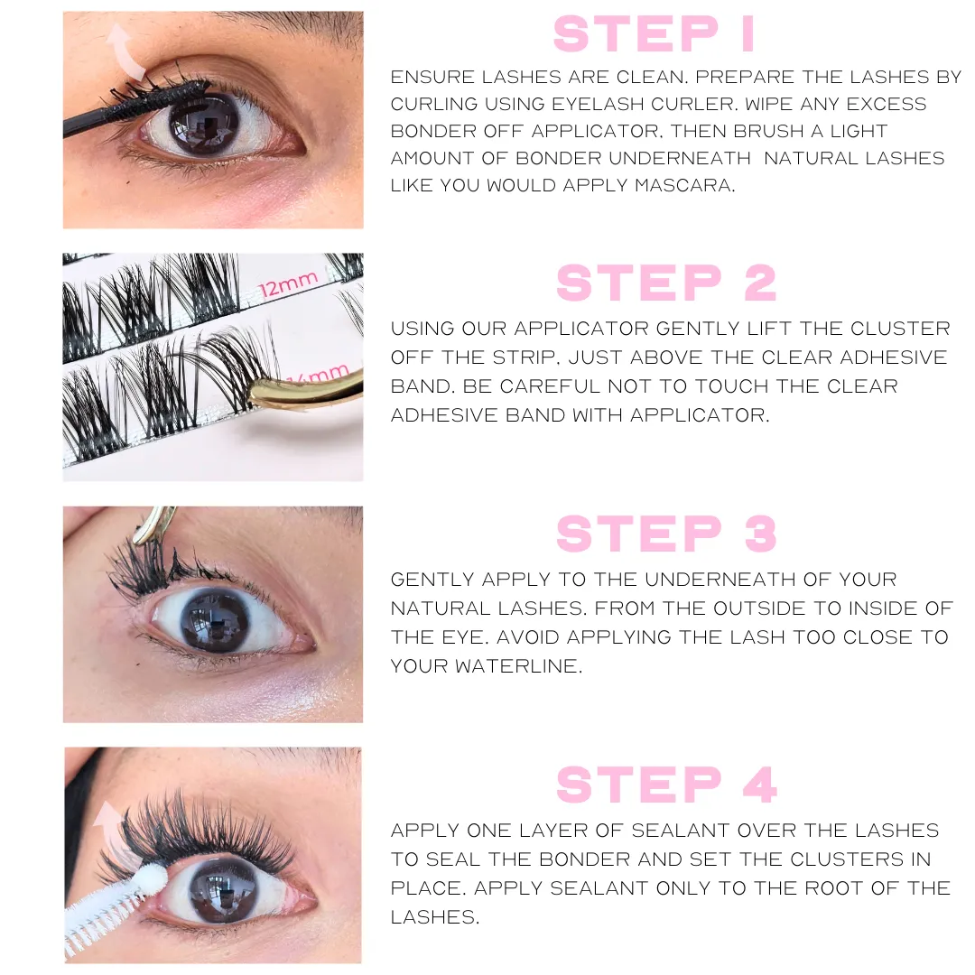 DRAMA DRAMA FLUFFARAMA - Vegan Individual Lash Clusters