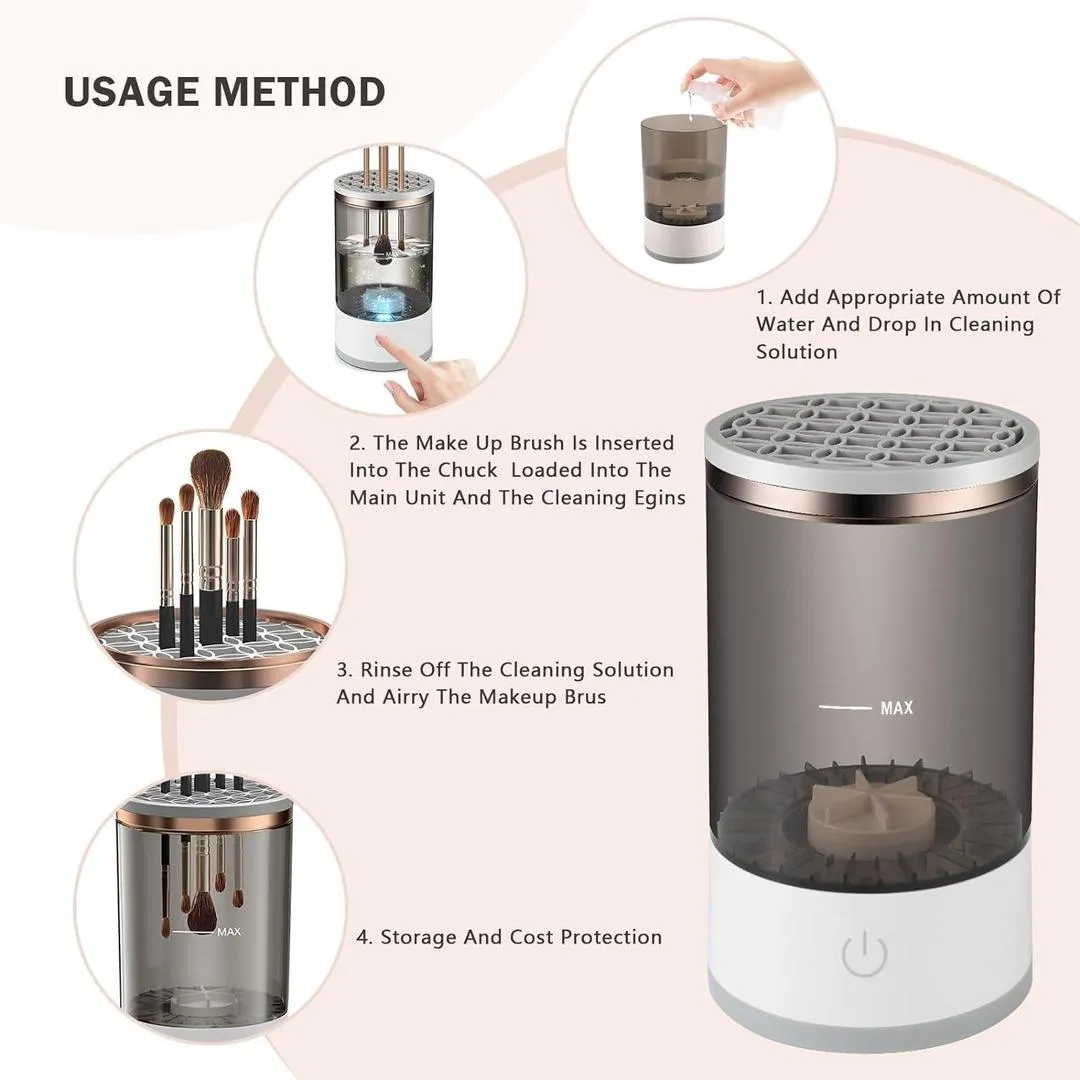 Electric Makeup Brush Cleaner for Women – Top-Rated, Now Available!