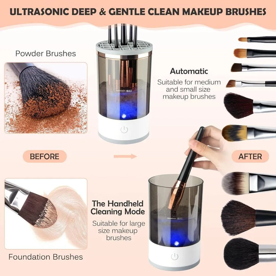 Electric Makeup Brush Cleaner for Women – Top-Rated, Now Available!