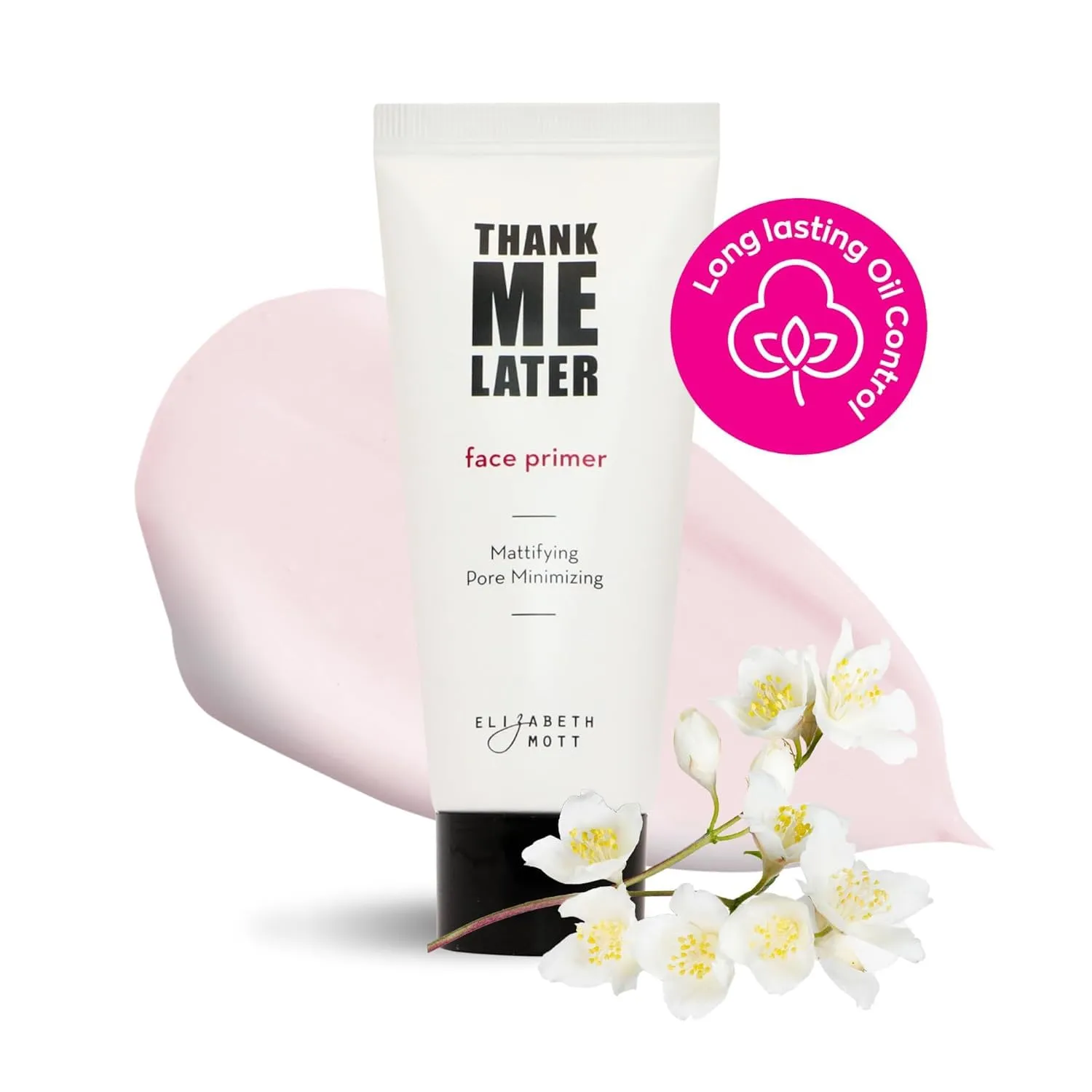 Elizabeth Mott Thank Me Later Primer & Setting Spray Duo  Oil-Control Face Primer for Smooth, Matte Finish & Hydrating Setting Spray with Niacinamide for Dewy, Long-Lasting Makeup  30g   95ml