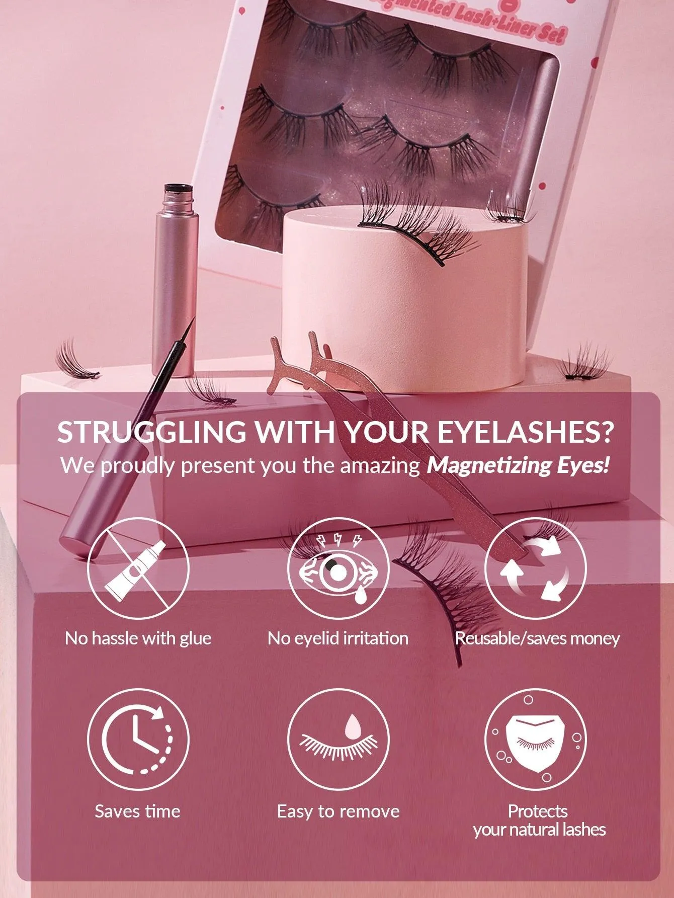 EM Magnetizing EyeLash   Liner Set