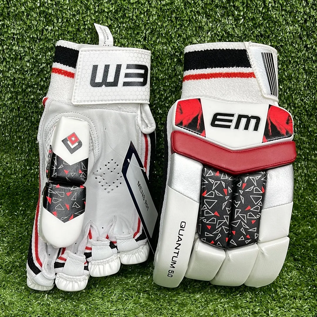 EM Quantum 5.0 Adult Cricket Batting Gloves