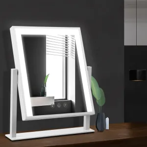 Embellir Makeup Mirror 25x30cm with Led light Lighted Standing Mirrors White