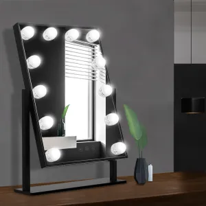 Embellir Makeup Mirror Hollywood with Light Round 360� Rotation Tabletop 12 LED