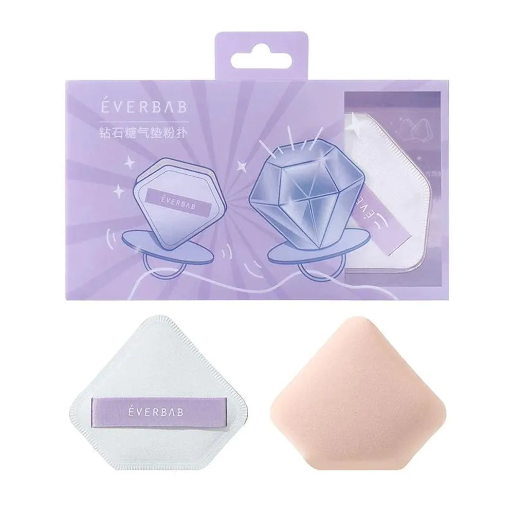 Everbab Diamond Sugar Cushion Puff - 2 Pieces