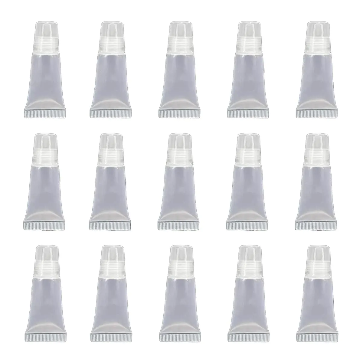 Ewanda store 5ml 50 Pcs Empty Lip Gloss Balm Tubes Soft Tubes Cute Squeeze Tubes Cosmetic Mini Containers for DIY Lip Gloss