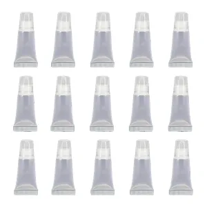 Ewanda store 5ml 50 Pcs Empty Lip Gloss Balm Tubes Soft Tubes Cute Squeeze Tubes Cosmetic Mini Containers for DIY Lip Gloss