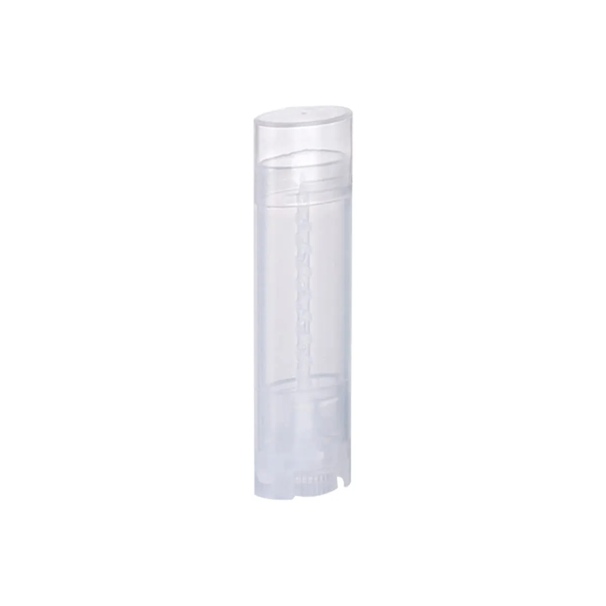 Ewanda store 5ml Oval Lip Balm Tubes,50PCS Plastic Clear Empty Oval Oval Deodorant Containers Lip Gloss Container Holder With Caps