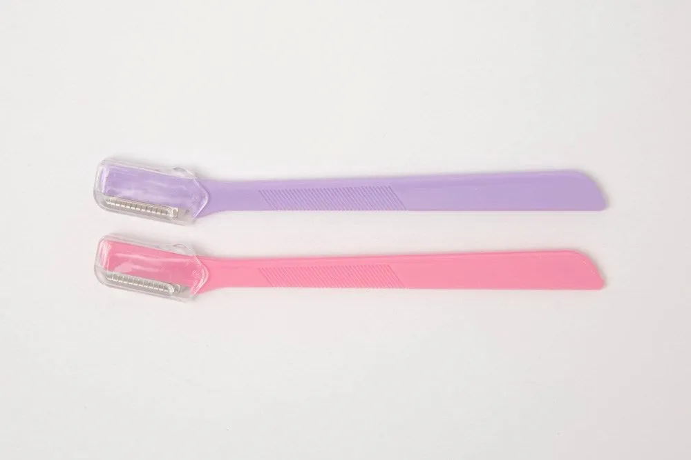Eyebrow Razor Purple Pink 2PCS