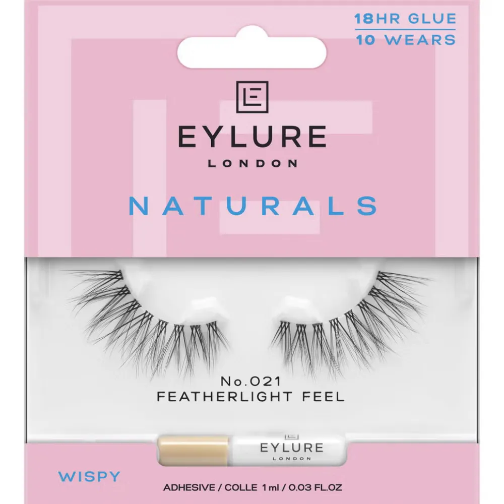 Eylure Naturals 021 Wispy Featherlight Feel Strip Lashes Black