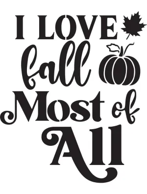 Fall Love - Stencil