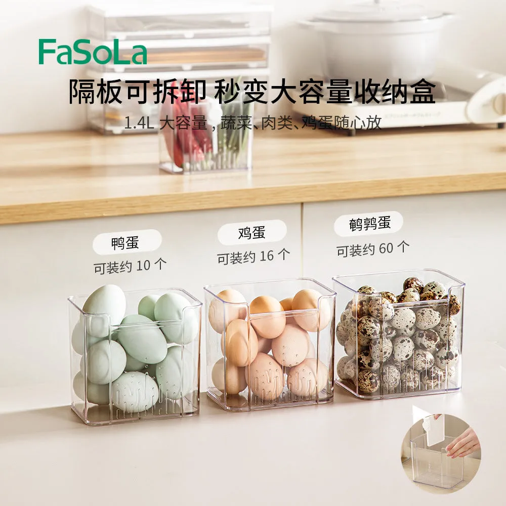 FaSoLa Removable Refrigerator Storage Box - Transparent