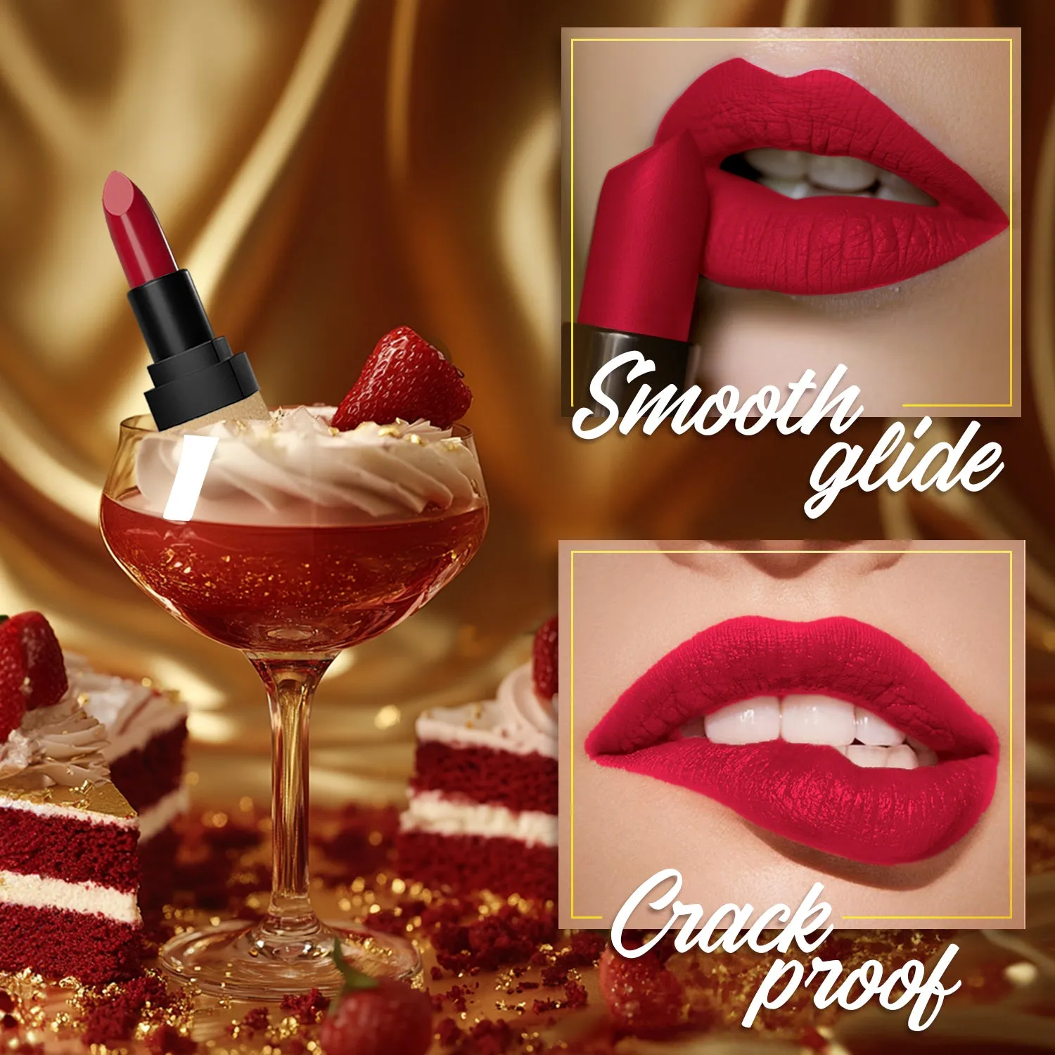 FC Comfy Matte Velvet Touch Lipstick Red Velvet Cake 01