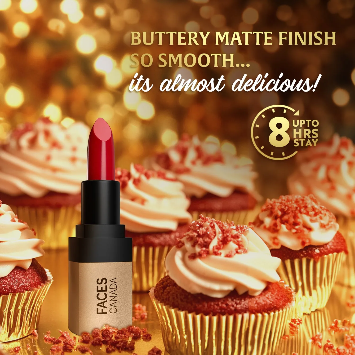 FC Comfy Matte Velvet Touch Lipstick Red Velvet Cake 01