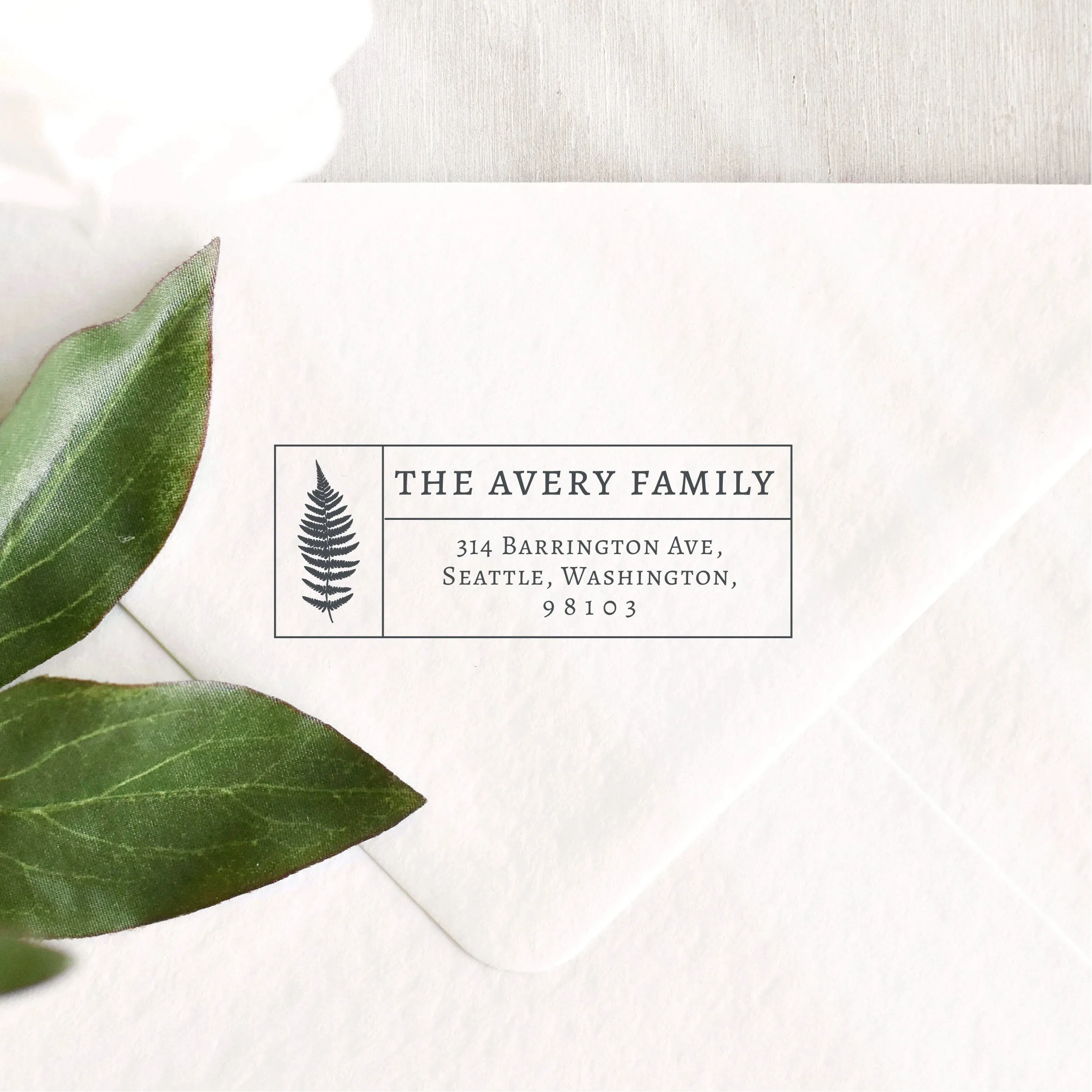 Fern Return Address Stamp