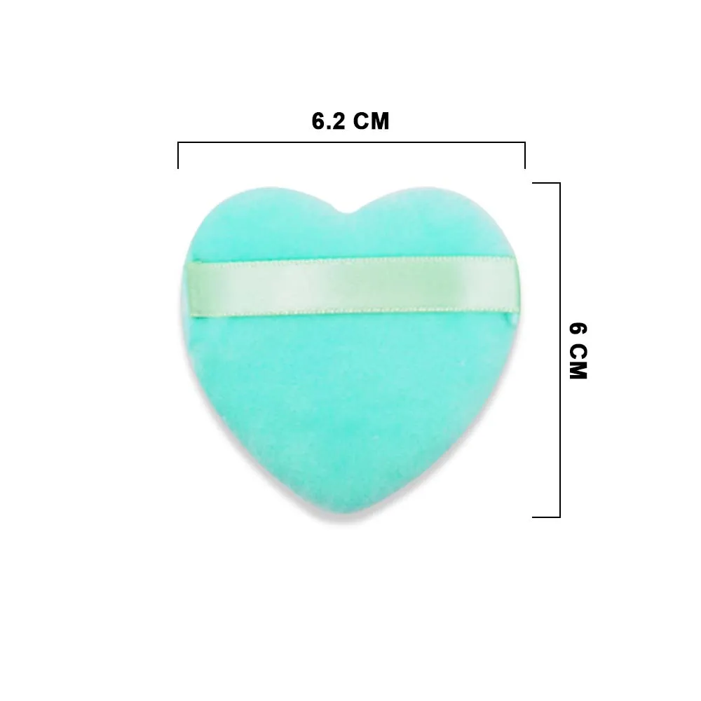 FP-3674 HEART SOFT POWDER PUFF ASSRT COLOR