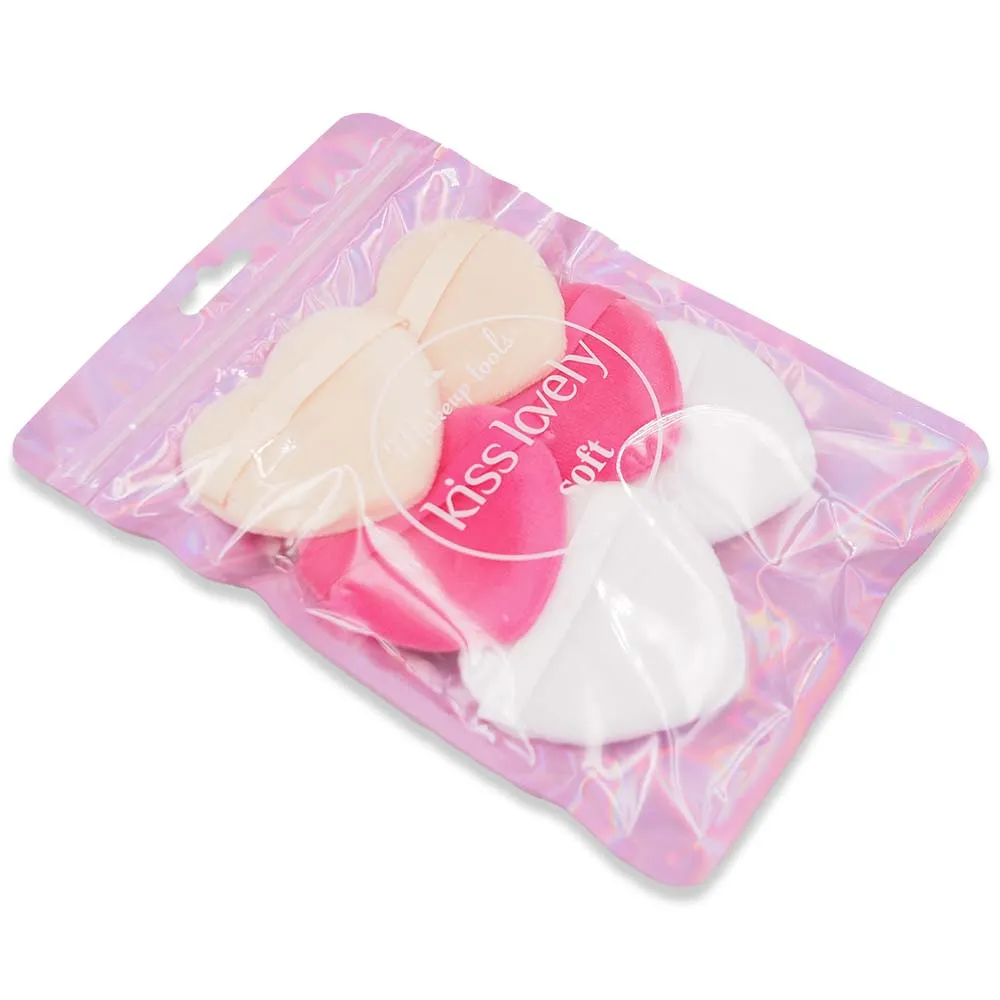 FP-3674 HEART SOFT POWDER PUFF ASSRT COLOR