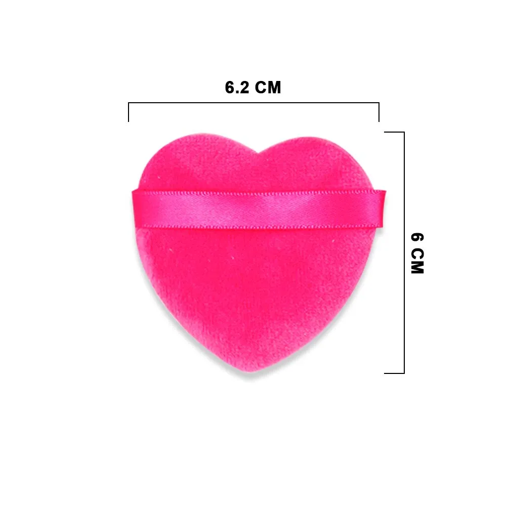 FP-3674 HEART SOFT POWDER PUFF ASSRT COLOR