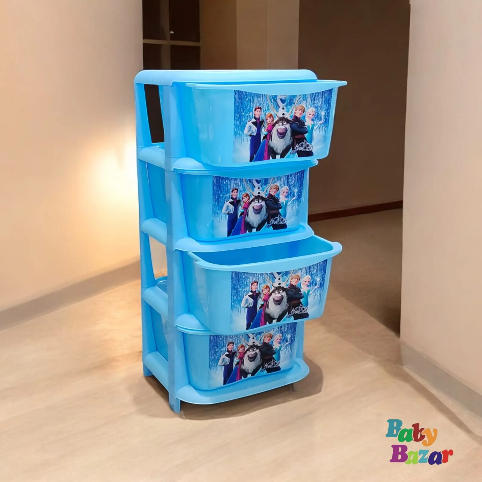 Frozen Themed Stacking Storage Bins Drawer  - 32 Inches Tall