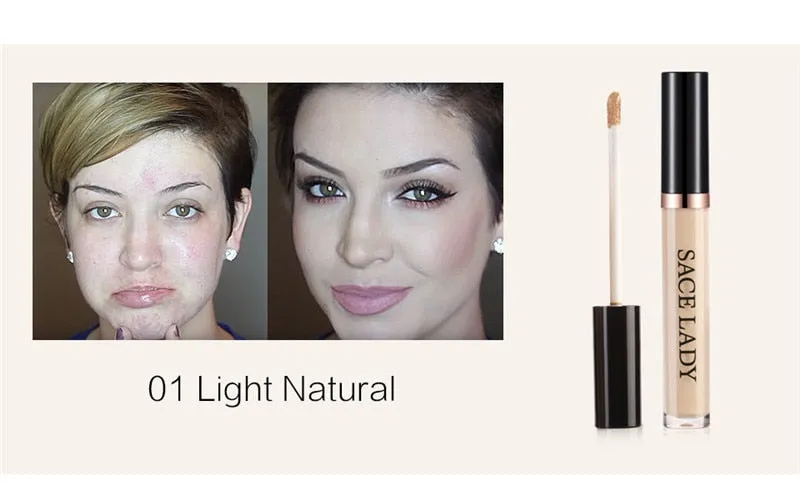 Full Cover Pro Makeup Concealer Cream Face Corrector Liquid Make Up Base