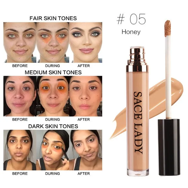 Full Cover Pro Makeup Concealer Cream Face Corrector Liquid Make Up Base