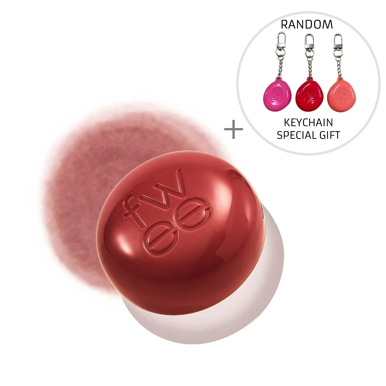 FWEE Lip&Cheek Blurry Pudding Pot (16colors)   RANDOM KEYCHAIN / Fingerlike Silicone Lip Brush