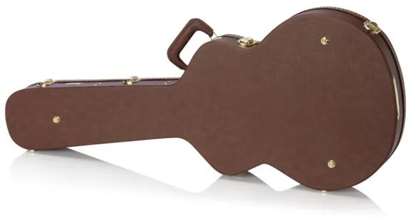 Gator GW-335-BROWN Deluxe Wood Series Semi-Hollow Guitar Deluxe Wood Case