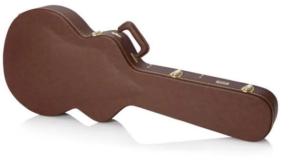 Gator GW-335-BROWN Deluxe Wood Series Semi-Hollow Guitar Deluxe Wood Case