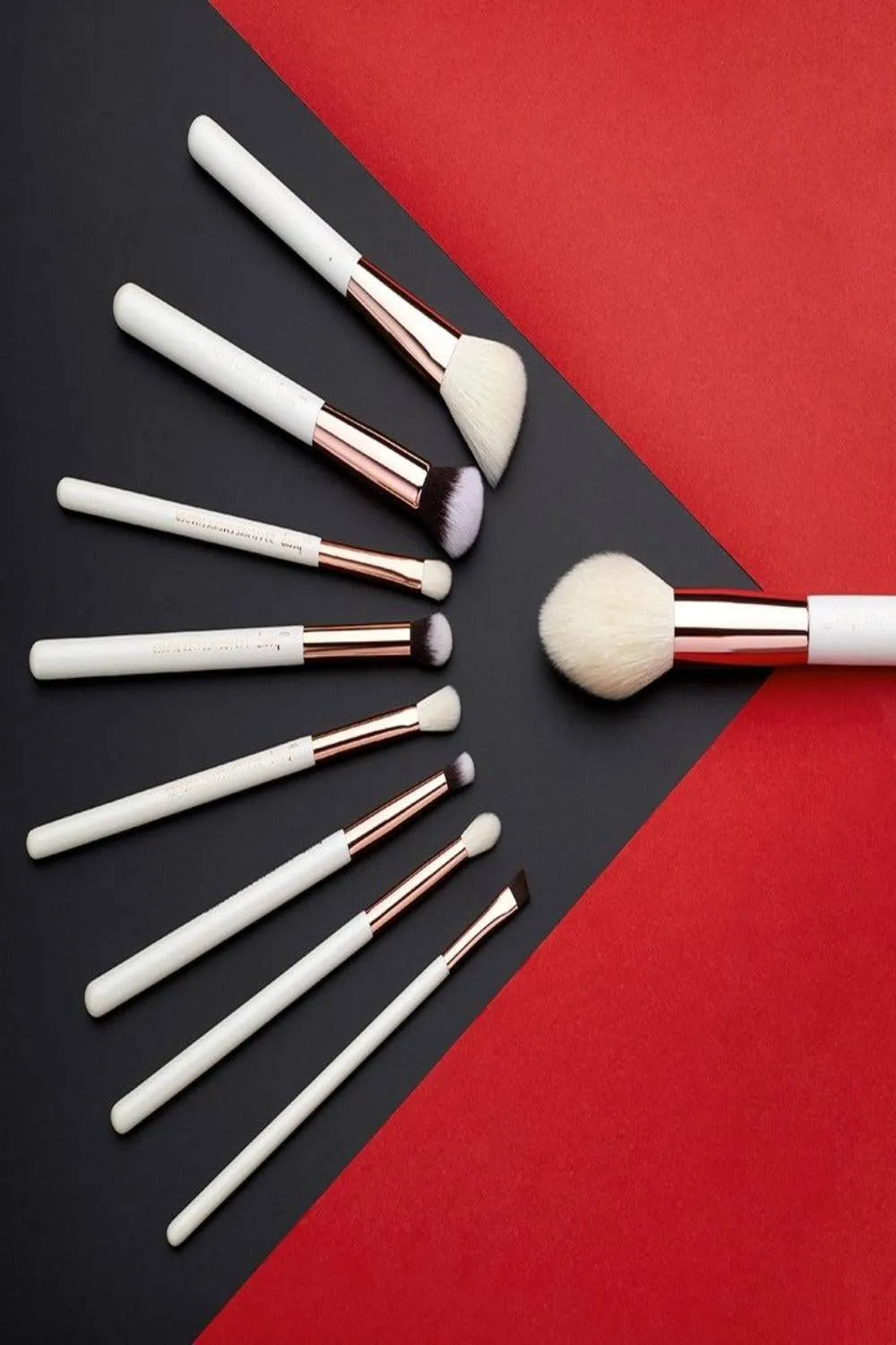 Girls On The Go White Professional Makeup Brush Set - 10 Pack