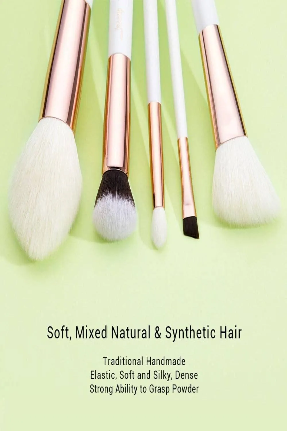 Girls On The Go White Professional Makeup Brush Set - 10 Pack