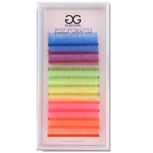 GladGirl Mixed Color Lashes UV Neon Bright Eyes