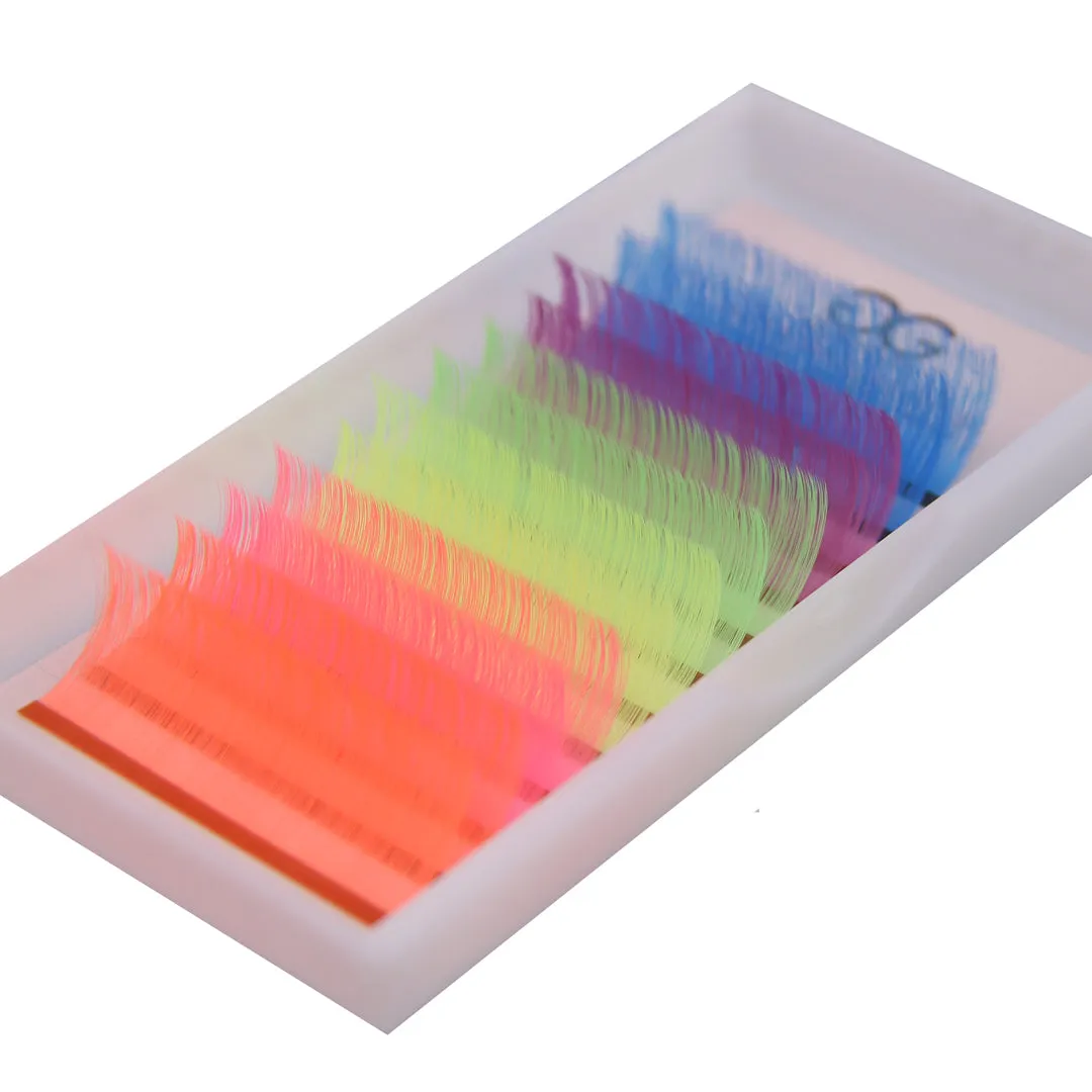 GladGirl Mixed Color Lashes UV Neon Bright Eyes