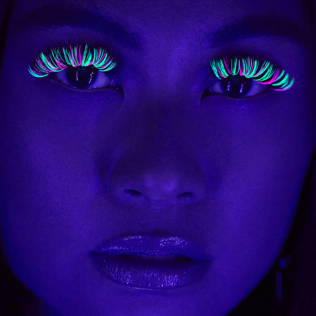 GladGirl Mixed Color Lashes UV Neon Bright Eyes