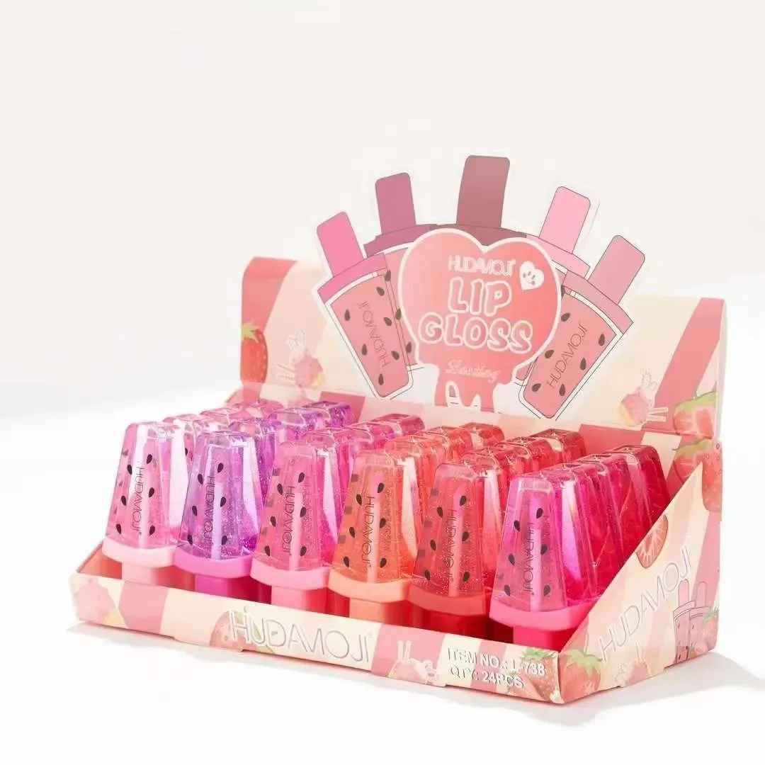Hudamoji 1 Piece  Magic Watermelon Lip Gloss