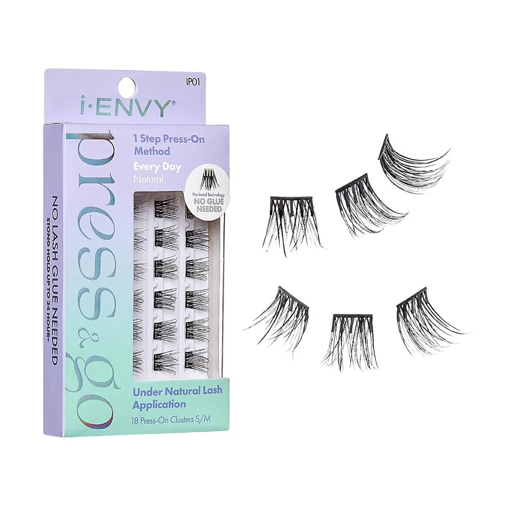 i-Envy Press & Go Press On Cluster Lashes 18 Pack