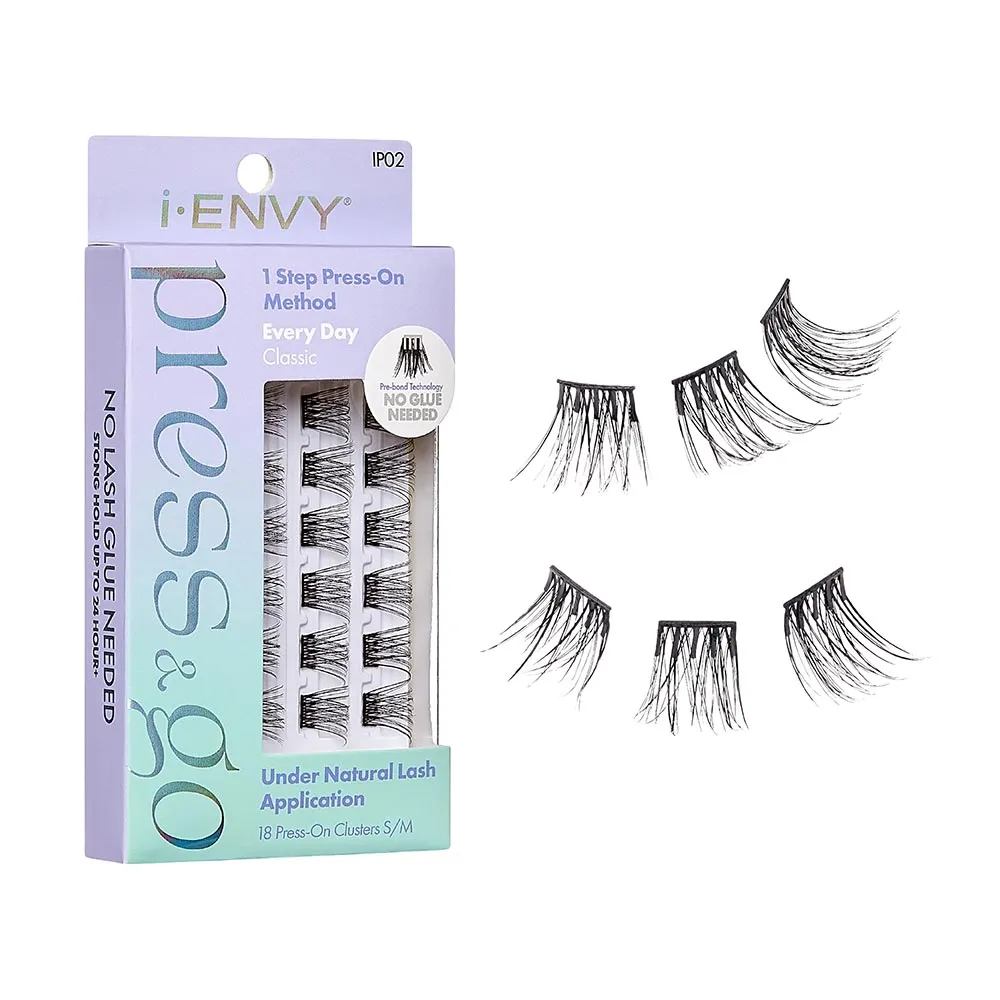 i-Envy Press & Go Press On Cluster Lashes 18 Pack