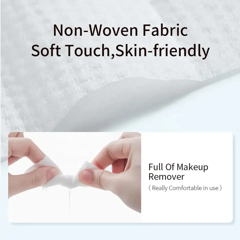 Iconsign: 30-Piece Plus Size Pure Cotton Makeup Remover Pads – Naturally Soft, Absorbent, and Gentle, Perfect for Facial and Eye Makeup Removal, Double-Sided Stretchable Square Cotton Puff