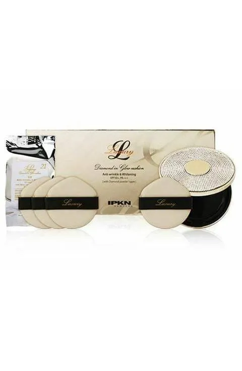 Ipkn Luxury Diamond In Glow Cushion Main   Refill Puff SPF50 PA   