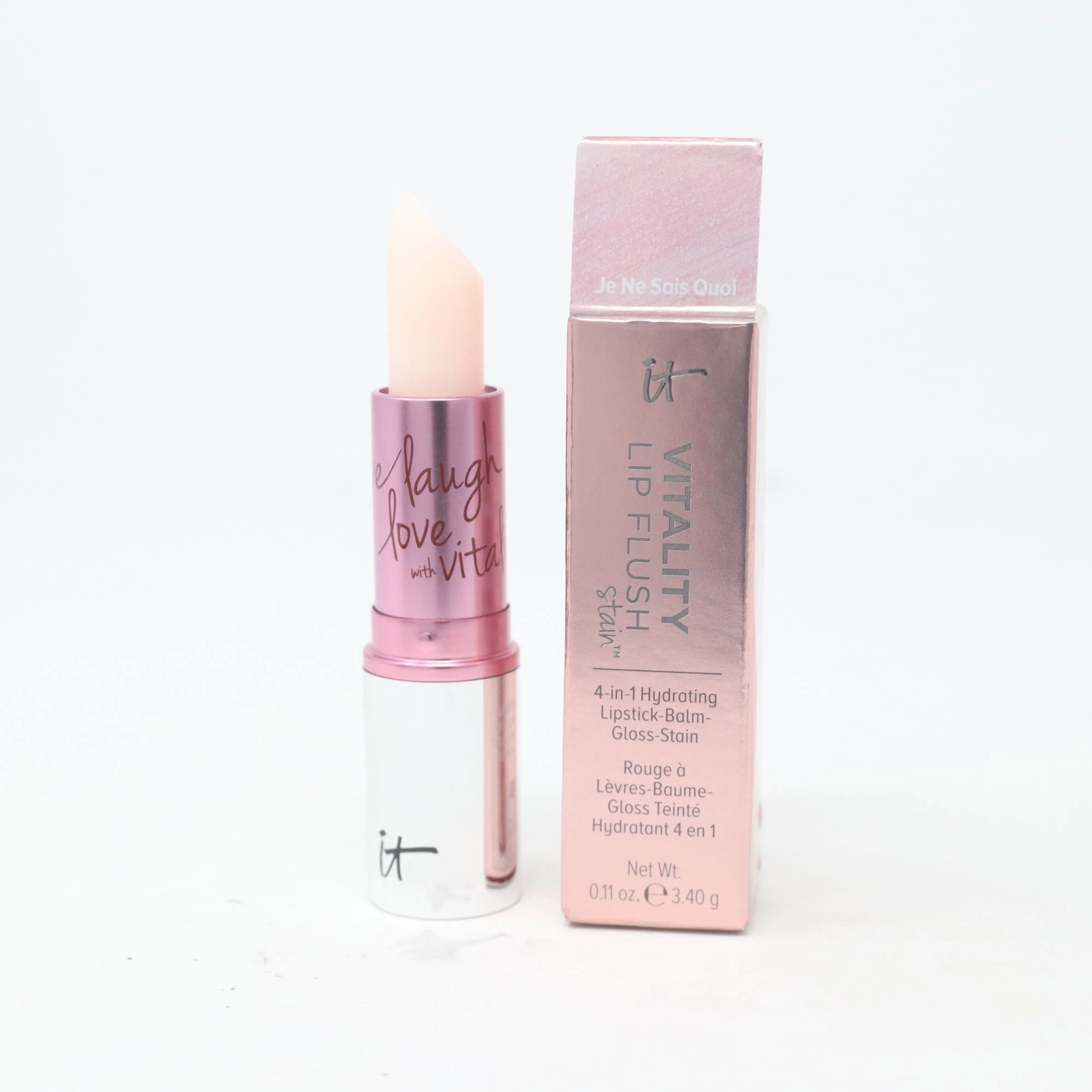 It Cosmetics Vitality Lip Flush 4-In-1 Hydrating Lipstick Stain 0.11oz  New