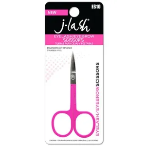 J-lash Curved Lash & Brow Scissors - Hot Pink