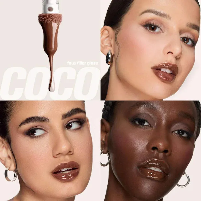 Juicy Bombshell Lip Gloss   Liner Set / Coco - Deep Brown Kit