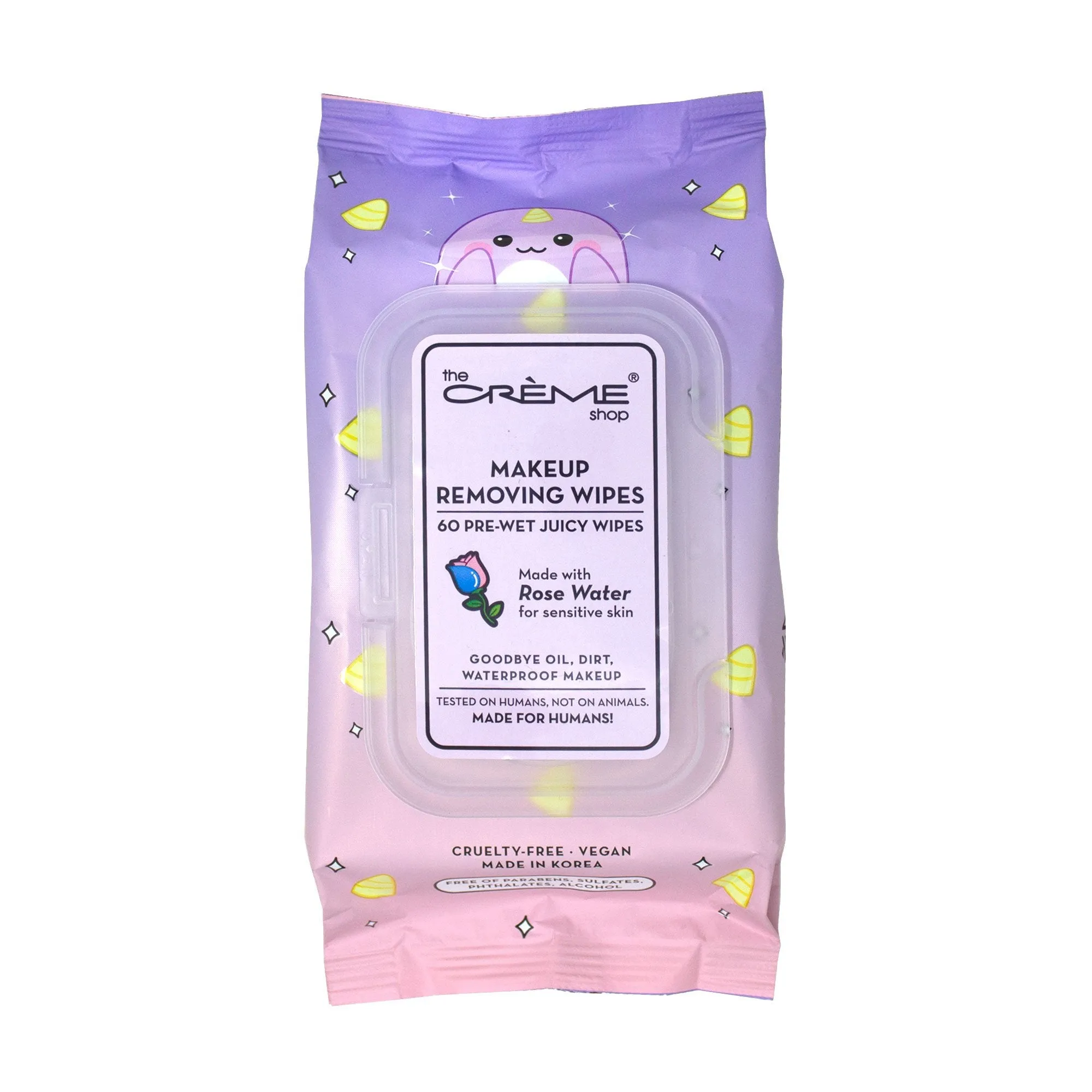 Juicy Makeup Removing Wipes | Soothing Rose Water (Narwhal)