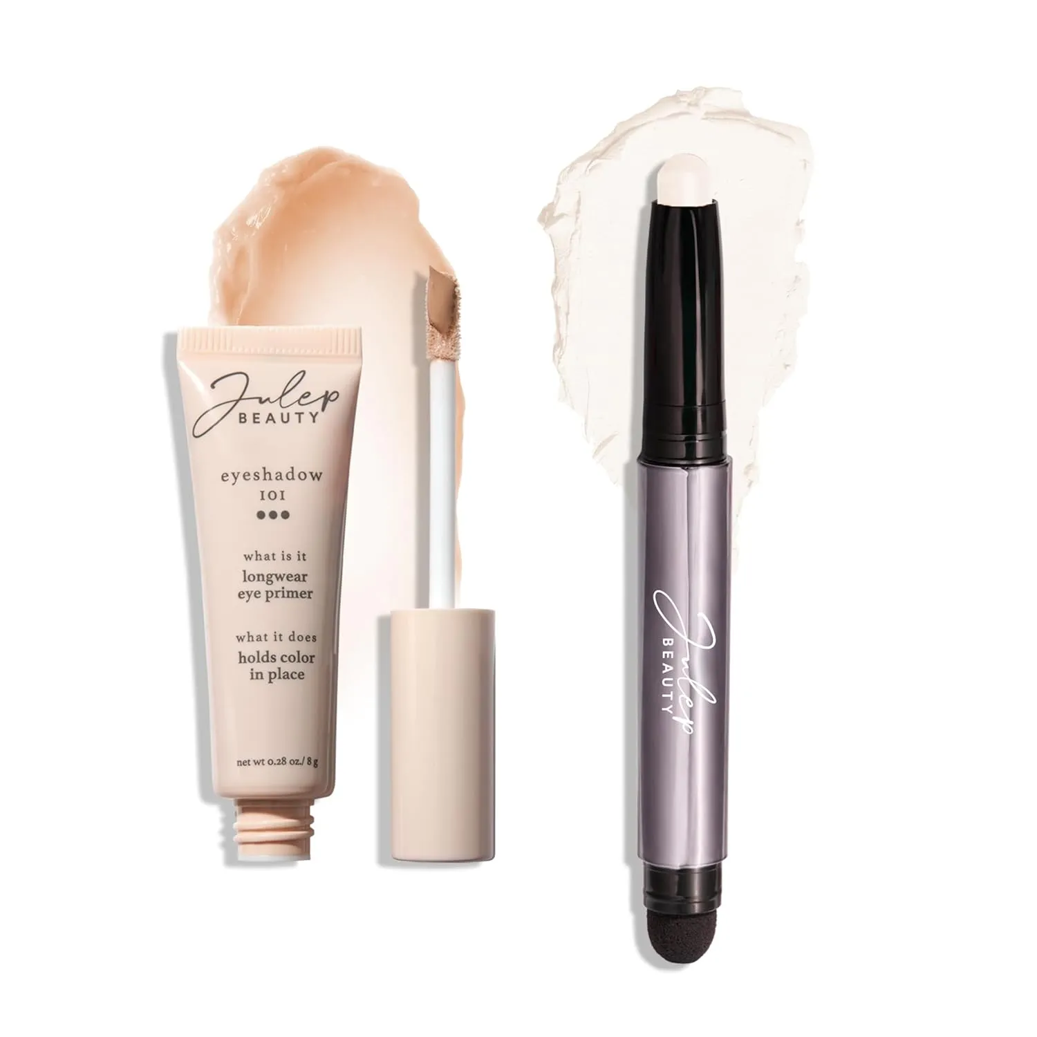 Julep Eyeshadow 101 Longwear Primer and Snowfall Matte Eyeshadow Stick Duo Set