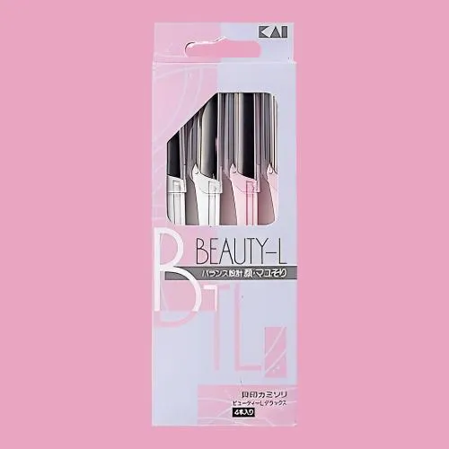 Kai Eyebrow Razor Beauty L 4pcs
