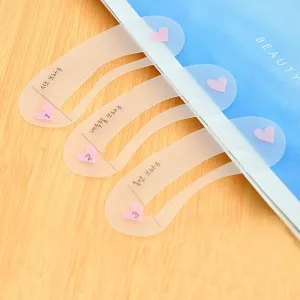 Korean Eyebrow Shape Stensils (3pcs)