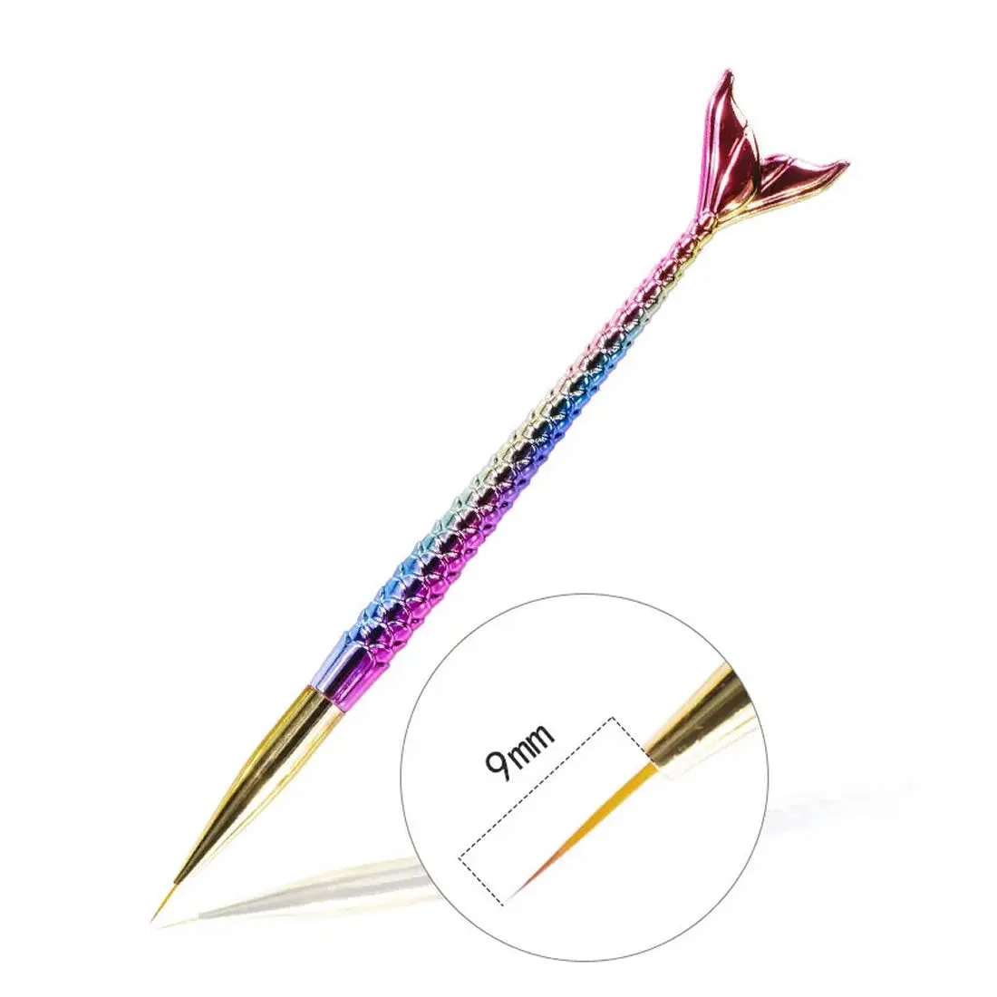 Kulis - Fishtail Holography Liner Brush - Set of 3Pcs