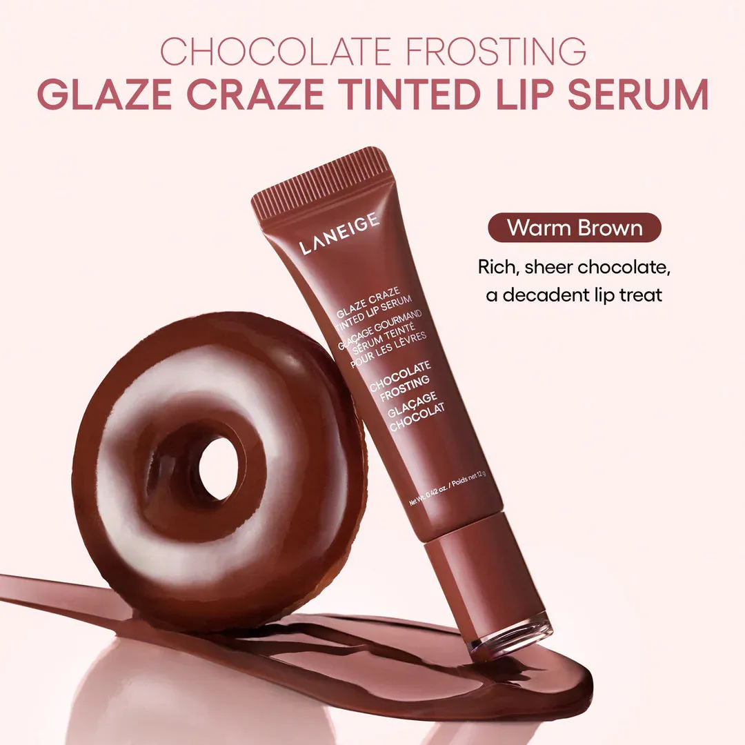 Laneige - Glaze Craze Tinted Lip Serum - Chocolate Frosting