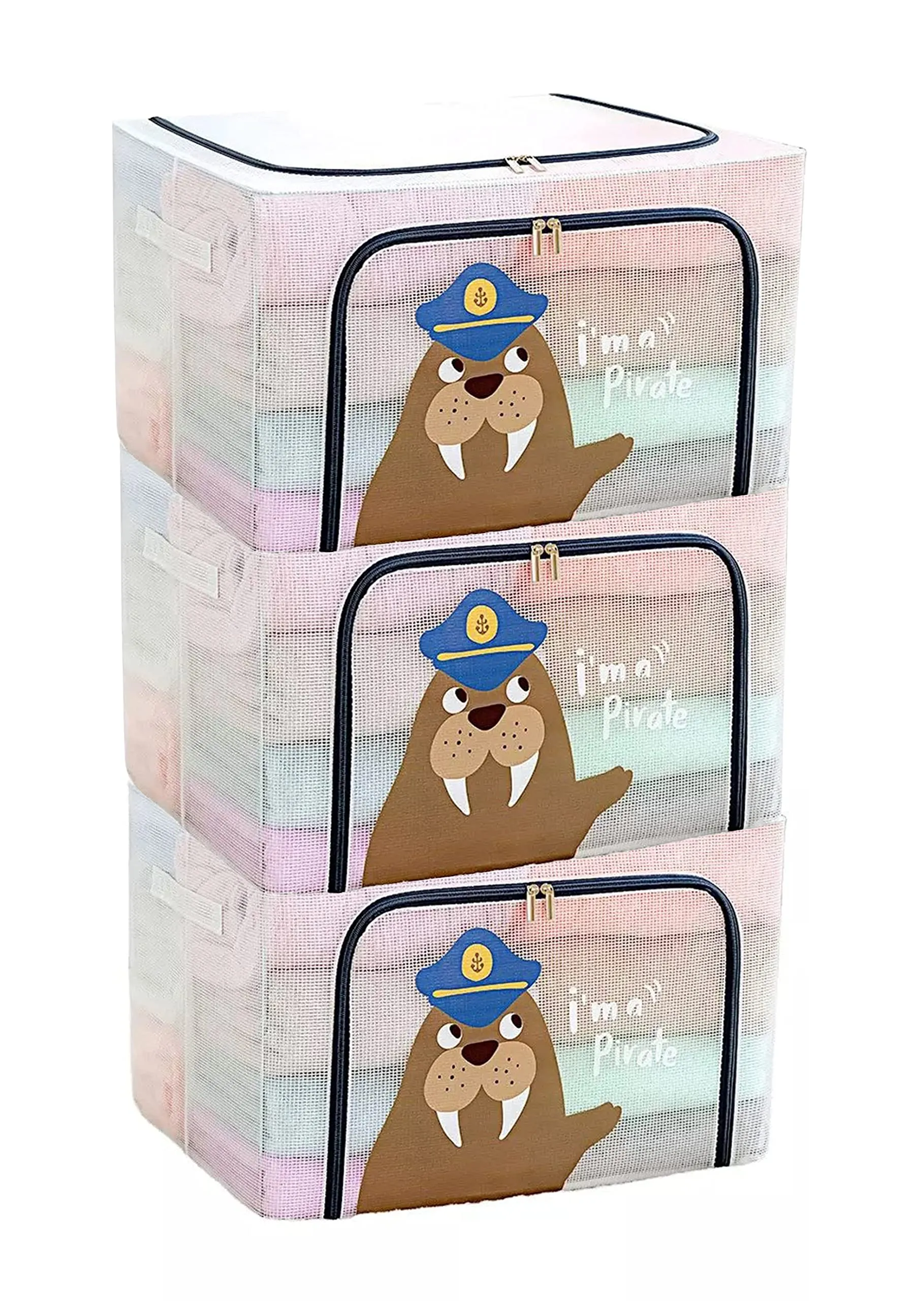 Large Capacity Transparent Foldable Clothing Storage Box - Seal