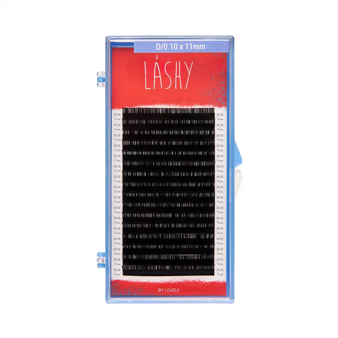 Lashy Eyelash Extensions Red - 16 Line D/L/M Curl