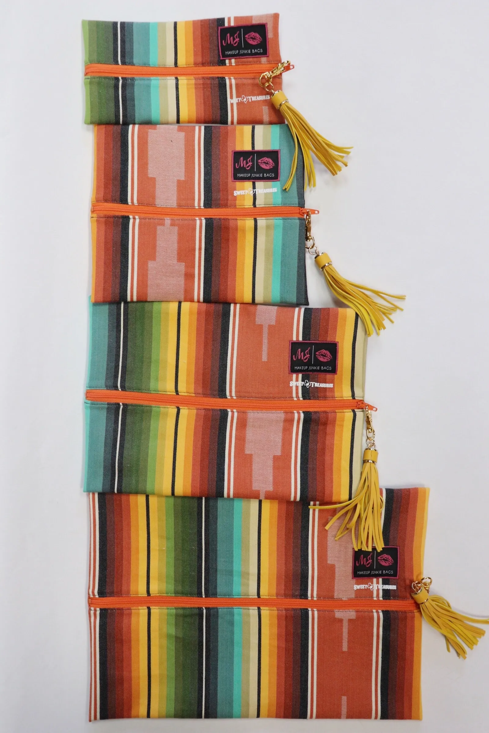 Last Call Playa Serape Makeup Junkie Bags [4 Sizes]